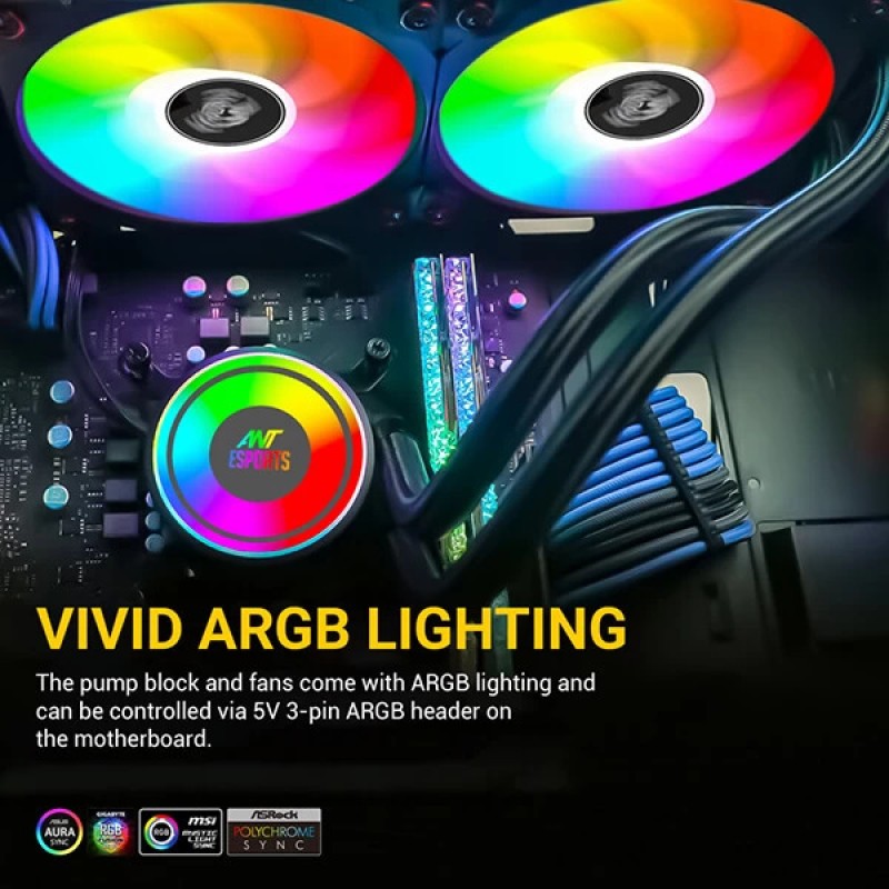 Ant Esports ICE-240 ARGB Liquid Cooler